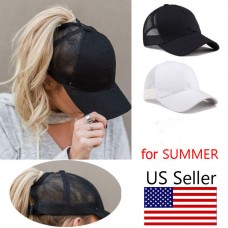 [USA] Ponytail Baseball Cap Mujer Messy Bun Baseball Hat Snapback Sun Sport Caps  eb-99029891